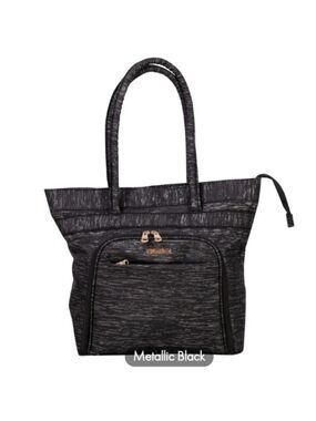JENNI CHAN BRYANT COMPUTER TOTE BLUE BLACK